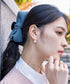 コーデュロイリボンヘアクリップ